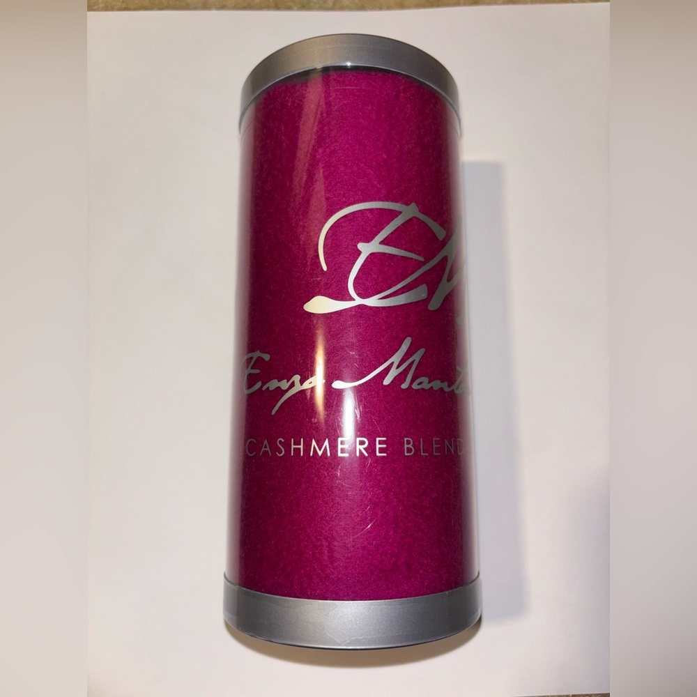 Enzo Mantovani Fuchsia Cashmere Blend Scarf – New in Box